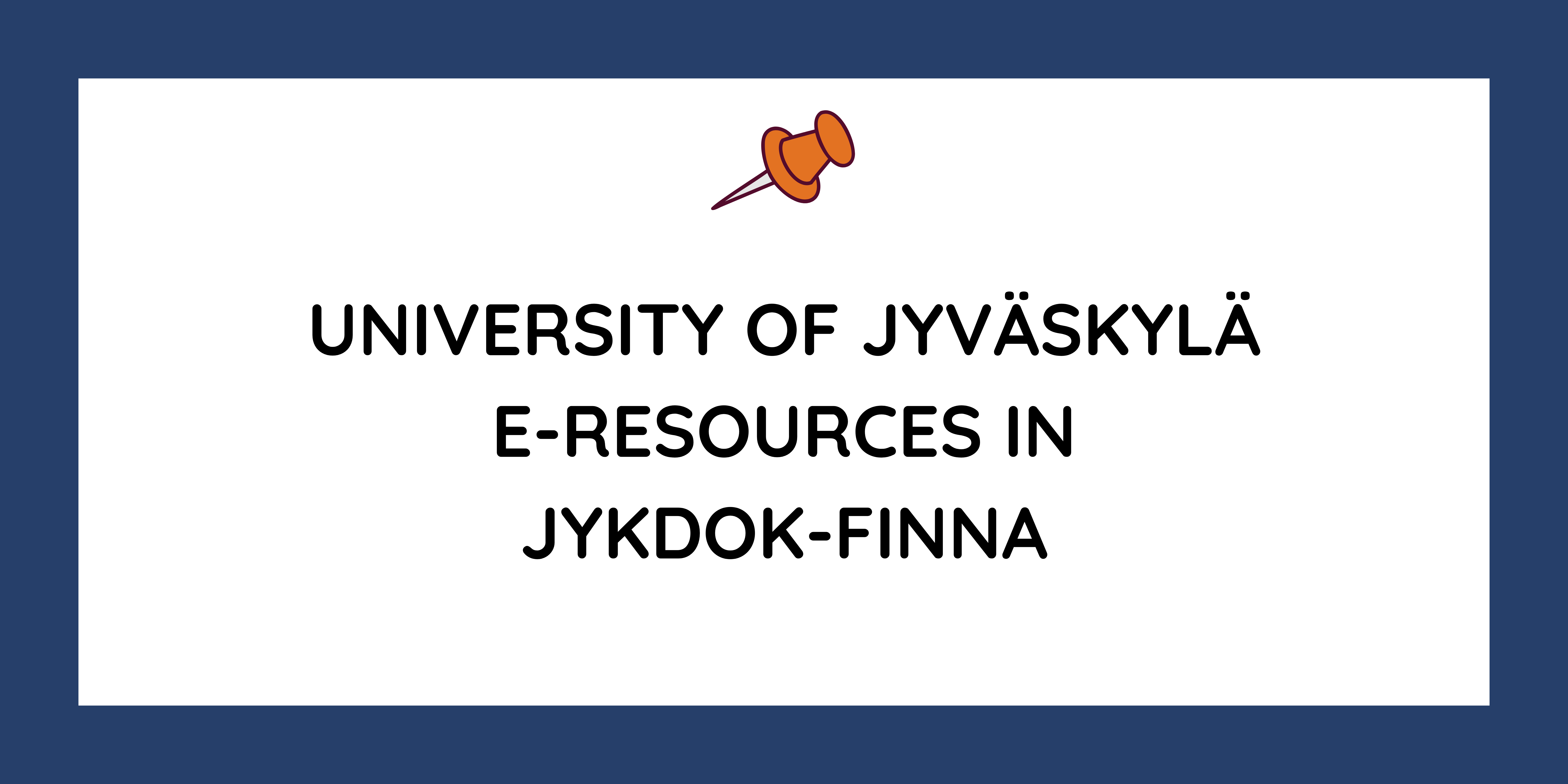 Link to Jyväskylä University's finna